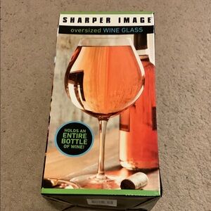 Sharper Image Oversized Wine Glass - Clear